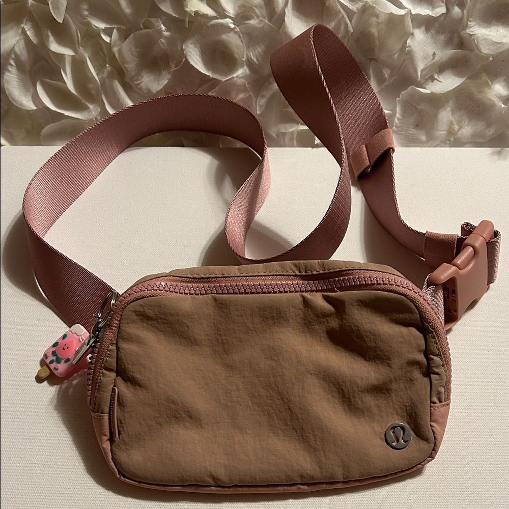 lululemon athletica Pink and Brown Crossbody Bag
